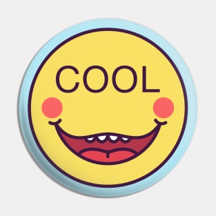 Emoji face with phrase Cool Pin