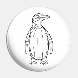 outline penguin Pin