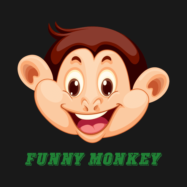 Funny monkey face by This is store