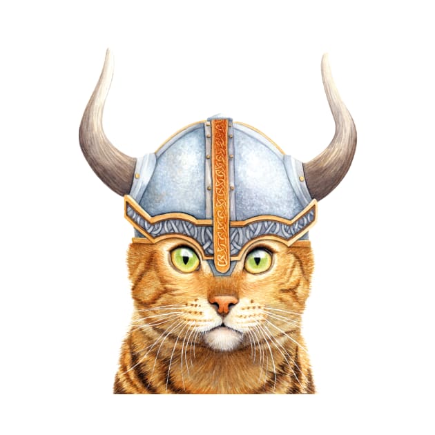 Ginger, The Viking Cat by KatherineAppleby