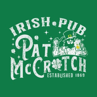 Pat McCrotch Irish Pub Leprechaun Funny St Patrick's Day T-Shirt