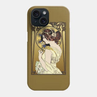 Pre-Raphaelite Girl 4 (Brown) Phone Case