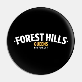 Forest Hills Queens Logo - Artistic Tribute to an Iconic Neighborhood Pin