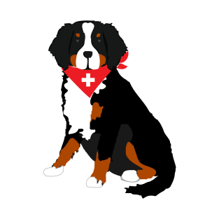 Bernese Mountain Dog Swiss Cross T-Shirt