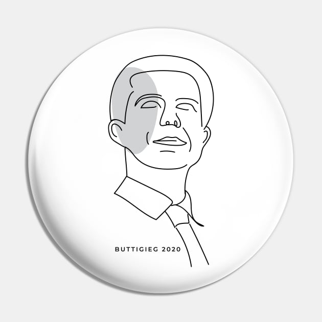 Pete Buttigieg 2020, hand drawn illustration. Pete for America in this presidential race. Pin by YourGoods