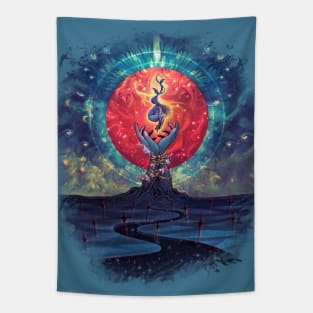 Red Moon Tapestry