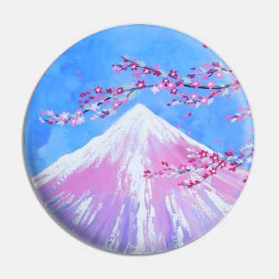 Fuji blue sky Pin