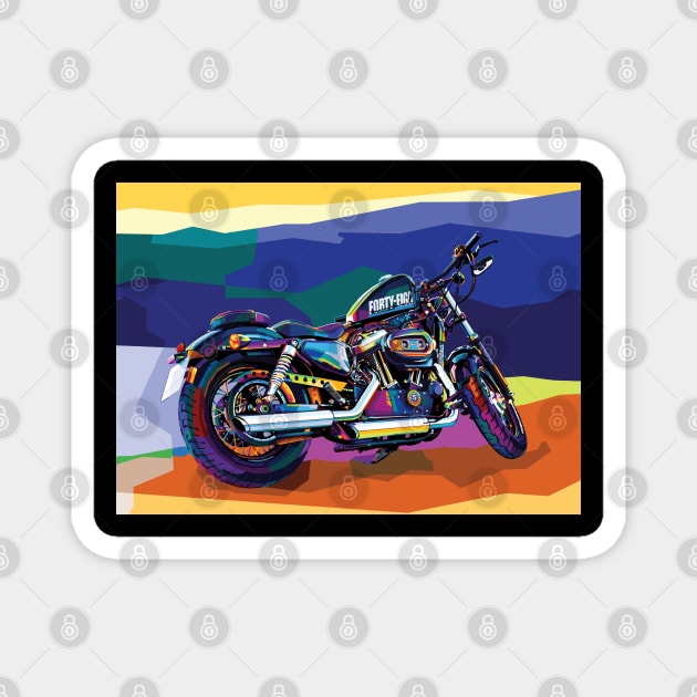 Forty Eight Pop Art Magnet by SiksisArt