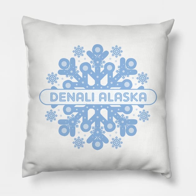 Denali Snowflake Pillow by Dale Preston Design