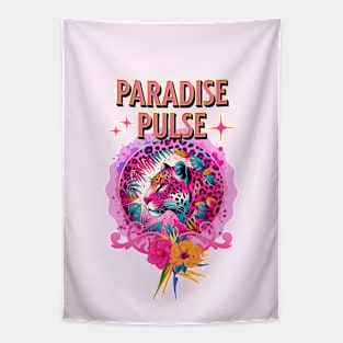 Paradise Pink Leopard Summer Collection Tapestry