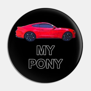 My Pony Red HT Cartoon Pin