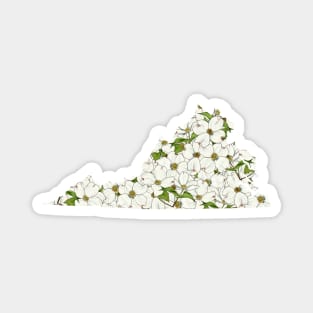 Virginia in Flowers Magnet