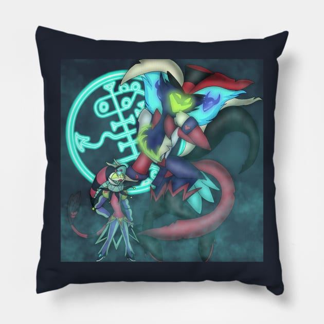 The House Of Asmodeus - Helluva Boss Pillow by Thehazbeansky1