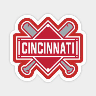 Cincinnati Reds Baseball Magnet