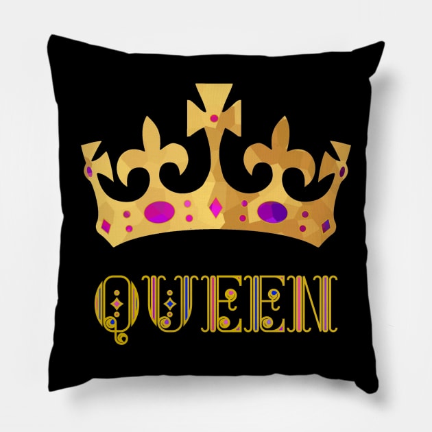 EMPOWERING Women Queen For A Day Pillow by SartorisArt1