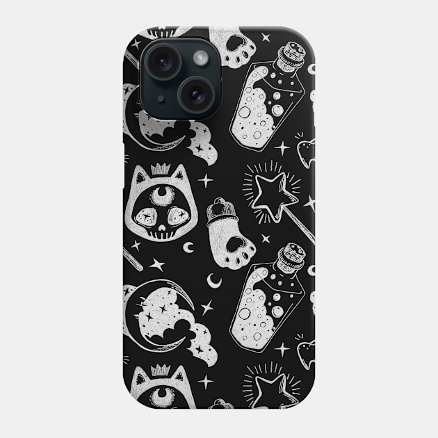 Witchcraft black Phone Case by AlenkaSquirrel