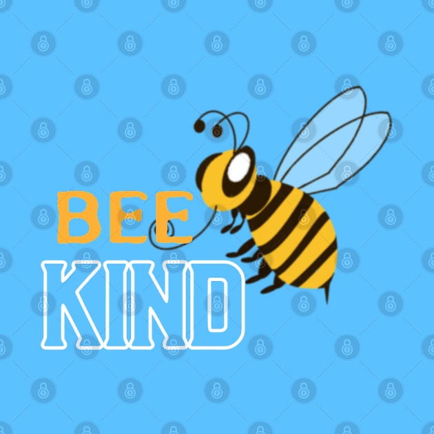 Bee Kind (in white) by Purple Canvas Studio