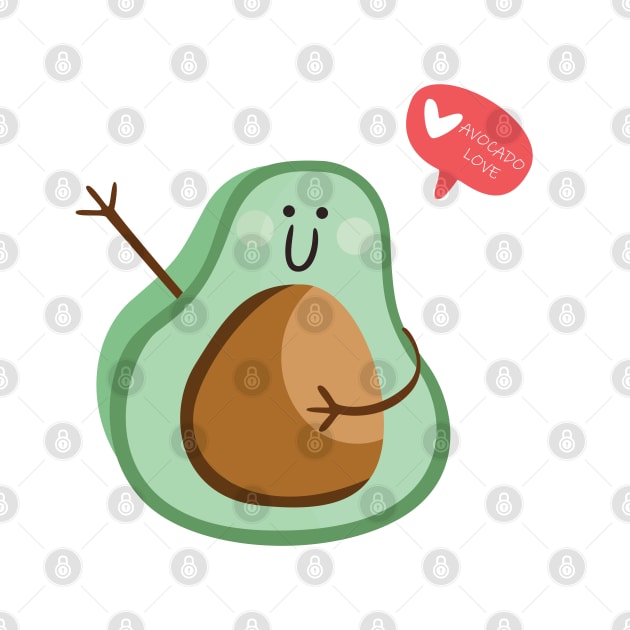 Avocado sharing some love by SeriousMustache