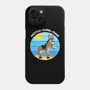 Seaside Donkey British Summer Holiday Weston-Super-Mare Phone Case