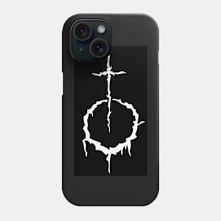 Gothic Christian Cross Crescent Moon Phone Case