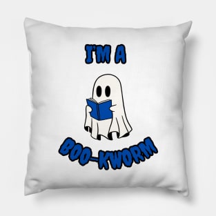 Halloween Bookworm Ghost Trick Or Treat Outfit Pillow