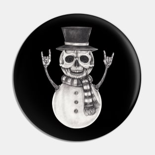 Snowman skeleton. Pin