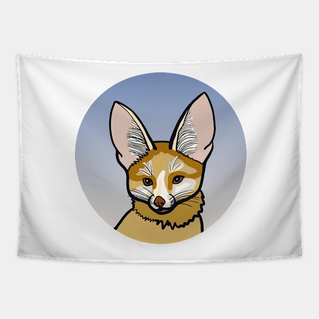 Fennec, desert fox, fox Tapestry by ThomaeArt