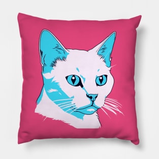 Vaporwave Cat Pillow