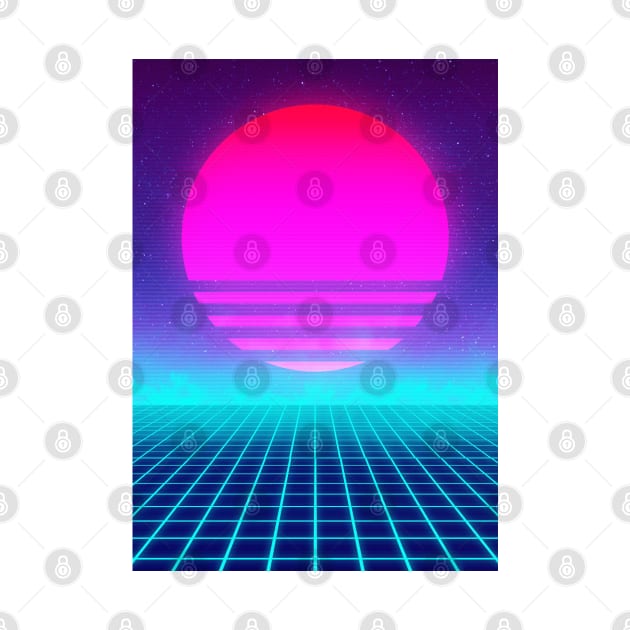 Outrun Background by mrcatguys