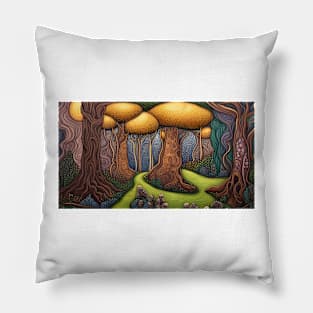 Folk Forest Pillow