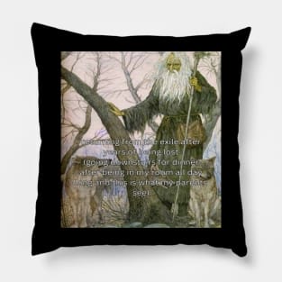 meme wizard post art funny magic quote Pillow