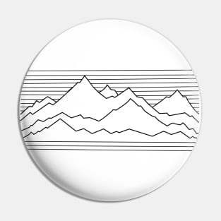 Mountains 2- plain Pin