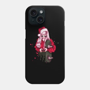 Skater Girl Skating Christmas Phone Case