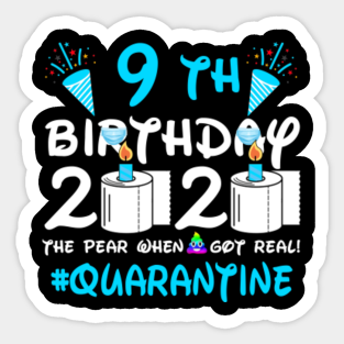9th Birthday Ideas Stickers Teepublic
