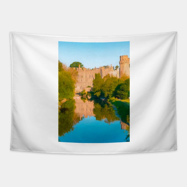 Warwick Castle Pastel Tapestry by NikkiBear67