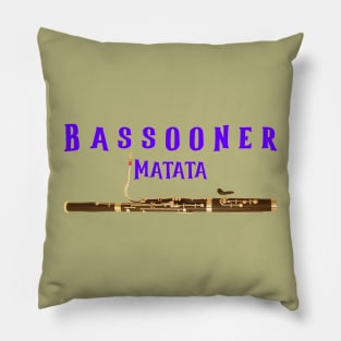 BASSOON WOODWIND WIND QUINTET NO WORRIES FUNNY Pillow