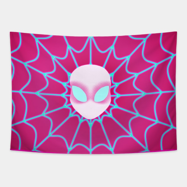 Ghost Spider Tapestry by SalwaSAlQattan