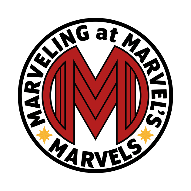 Marveling Logo in Red & Black by Marveling At Marvel's Marvels