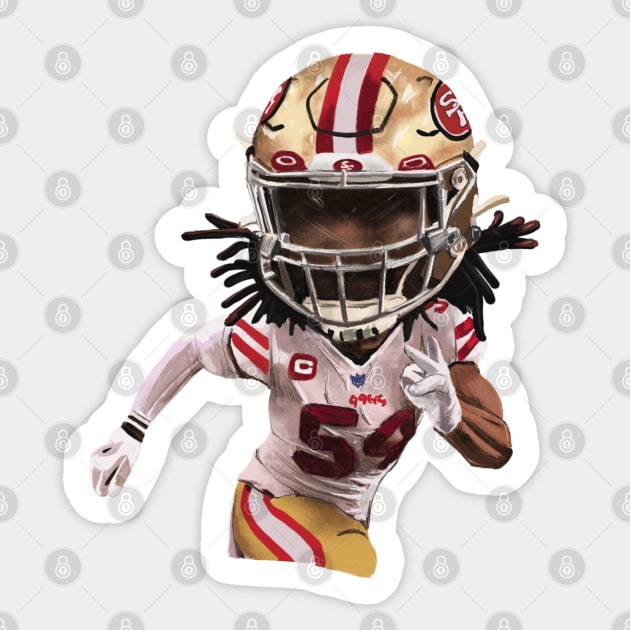 Fred Warner 49ers Sticker