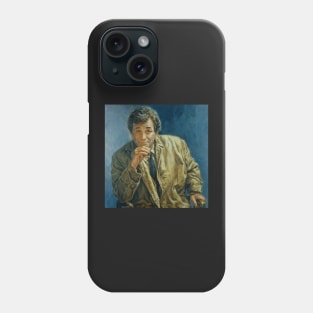 Columbo Portrait Painting - “Murder, A Self Portrait” Phone Case