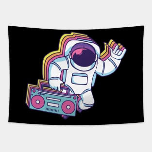 Astronaut Boombox | Radio Space Music Tapestry