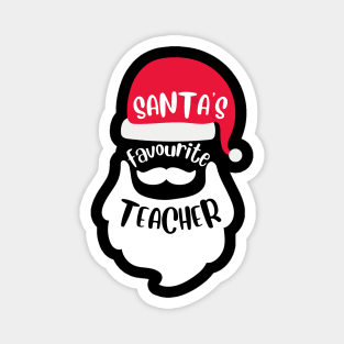 Santa's Favourite Teacher Magnet