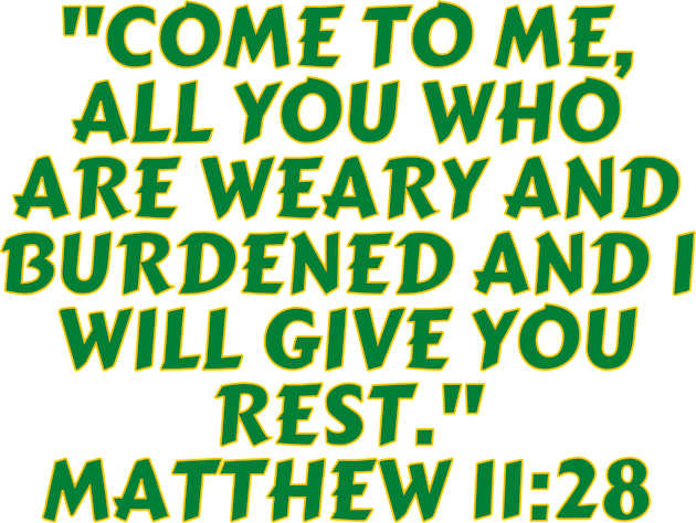 Bible Verse Matthew 11:28 Kids T-Shirt by Prayingwarrior