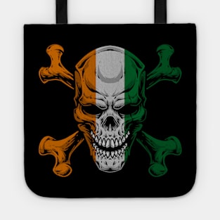 Ivory Coast skull , skull Flag Of Côte d'Ivoire , Ivory Coast Tote