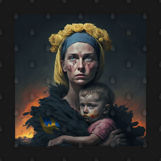 Slava Ukraini - Mother Ukraine by Colorial