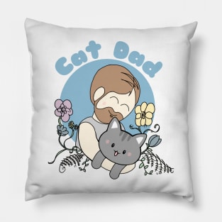 Cat Dad Pillow