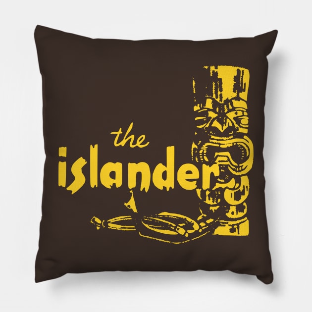 The Islander Tiki Hut Vintage Restaurant Matchbook Pillow by Yesteeyear