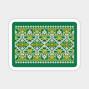 Elegant and beautiful green flower pattern Magnet