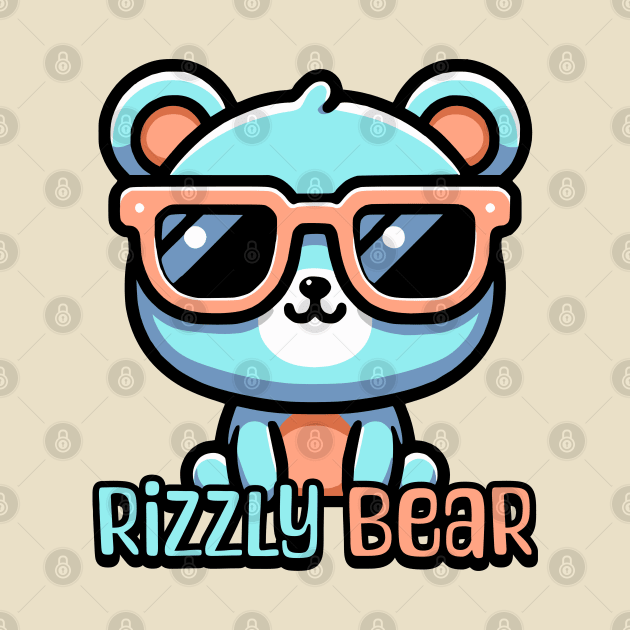 Rizzly Bear? Cute Bear Pun by Cute And Punny