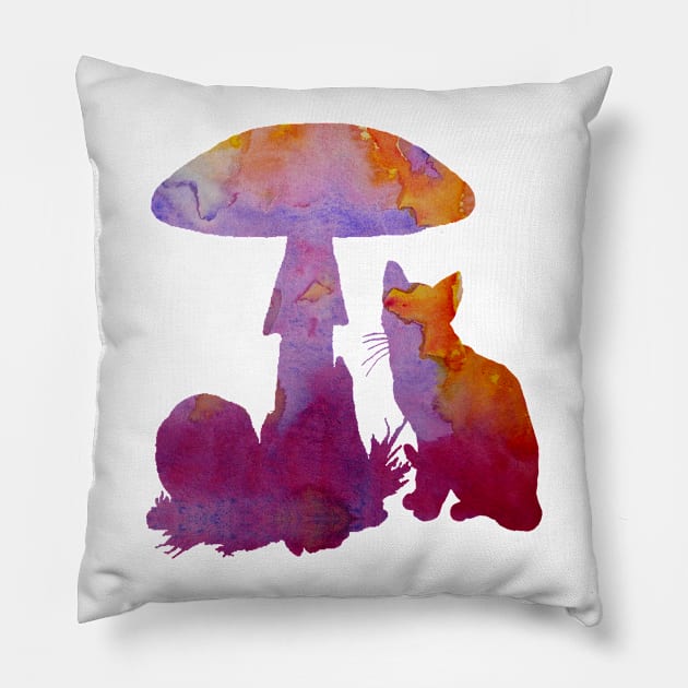 The Cat #3 Pillow by BittenByErmines